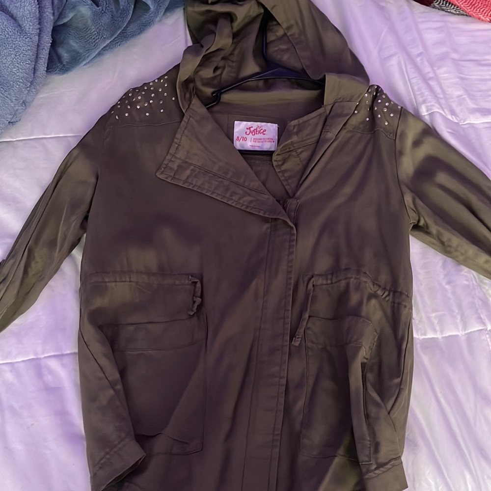 JUSTICE GREEN THIN SWEATER (for young girls)